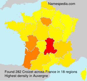 Surname Croizet in France Surname Croizet in France