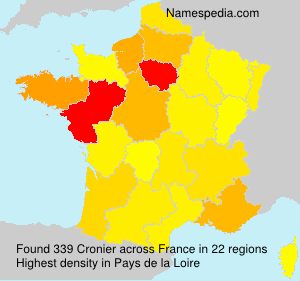 Surname Cronier in France Surname Cronier in France