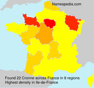 Surname Cronne in France Surname Cronne in France