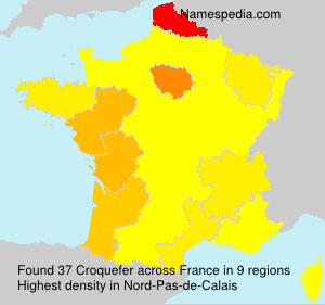 Surname Croquefer in France Surname Croquefer in France