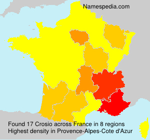 Surname Crosio in France Surname Crosio in France