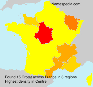 Surname Crotat in France Surname Crotat in France