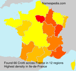 Surname Crotti in France Surname Crotti in France