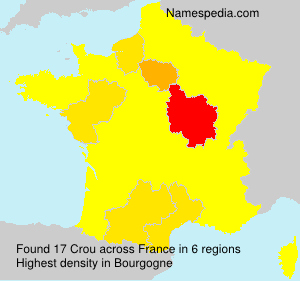 Surname Crou in France Surname Crou in France