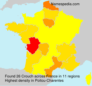 Surname Crouch in France Surname Crouch in France