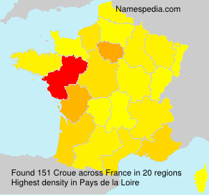 Surname Croue in France Surname Croue in France