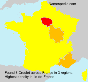 Surname Croulet in France Surname Croulet in France