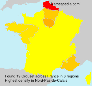 Surname Crouset in France Surname Crouset in France