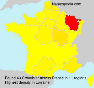 Surname Crouvisier in France Surname Crouvisier in France
