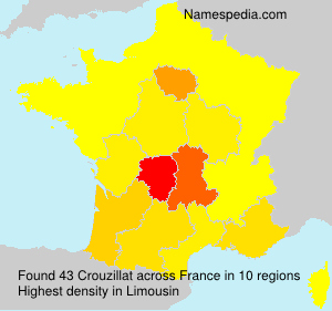 Surname Crouzillat in France Surname Crouzillat in France