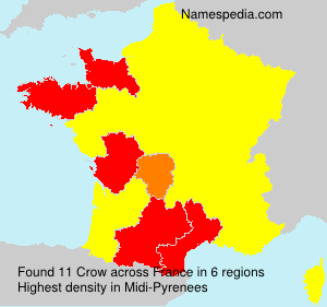 Surname Crow in France Surname Crow in France