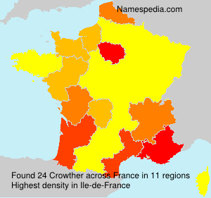 Surname Crowther in France Surname Crowther in France