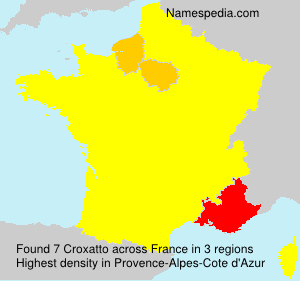 Surname Croxatto in France Surname Croxatto in France