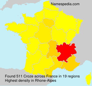 Surname Croze in France Surname Croze in France