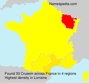 Surname Crusem in France Surname Crusem in France