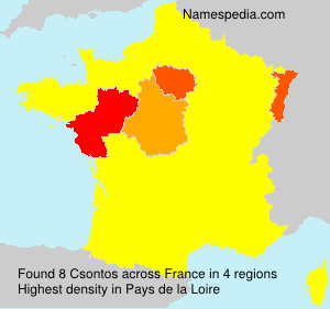 Surname Csontos in France Surname Csontos in France