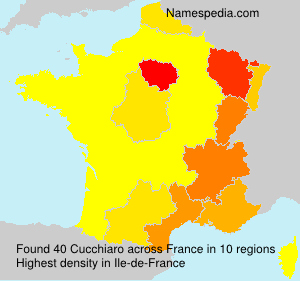 Surname Cucchiaro in France Surname Cucchiaro in France