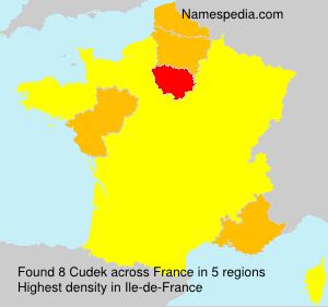 Surname Cudek in France Surname Cudek in France