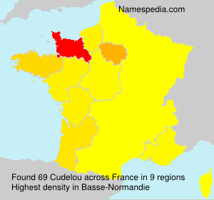 Surname Cudelou in France Surname Cudelou in France