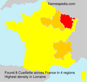 Surname Cueillette in France Surname Cueillette in France