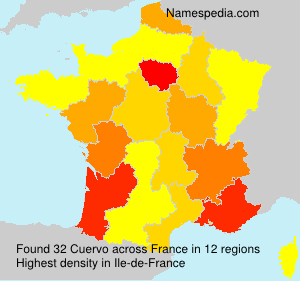 Surname Cuervo in France Surname Cuervo in France