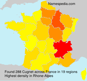 Surname Cugnet in France Surname Cugnet in France
