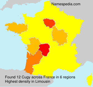 Surname Cugy in France Surname Cugy in France