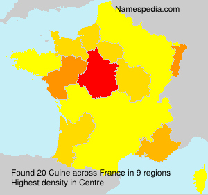 Surname Cuine in France Surname Cuine in France
