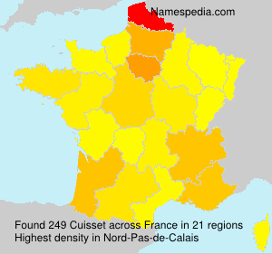 Surname Cuisset in France