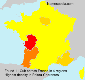 Surname Cuit in France Surname Cuit in France