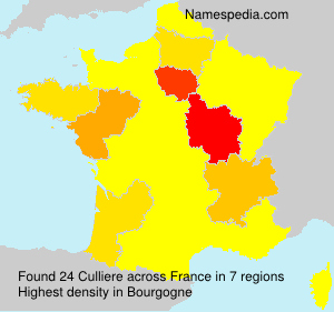 Surname Culliere in France Surname Culliere in France