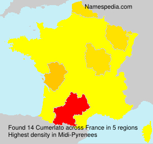 Surname Cumerlato in France Surname Cumerlato in France