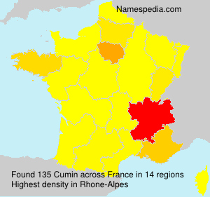 Surname Cumin in France Surname Cumin in France