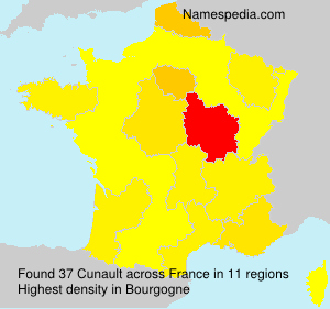 Surname Cunault in France Surname Cunault in France