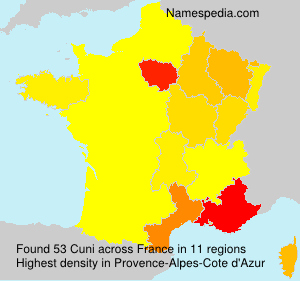 Surname Cuni in France Surname Cuni in France