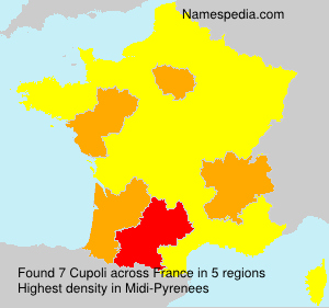 Surname Cupoli in France Surname Cupoli in France