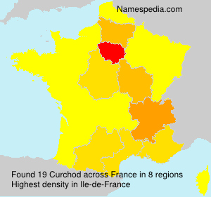 Surname Curchod in France Surname Curchod in France