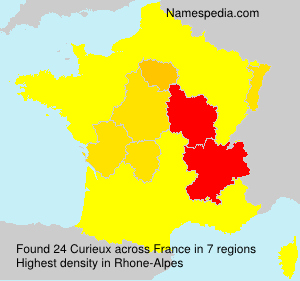 Surname Curieux in France Surname Curieux in France