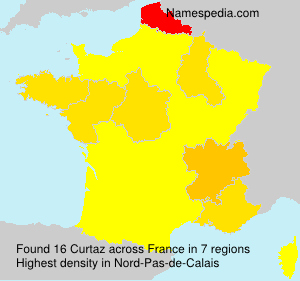 Surname Curtaz in France Surname Curtaz in France