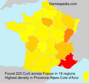 Surname Curti in France Surname Curti in France