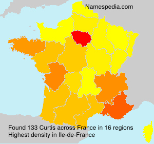 Surname Curtis in France
