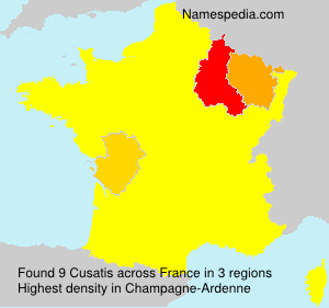 Surname Cusatis in France Surname Cusatis in France