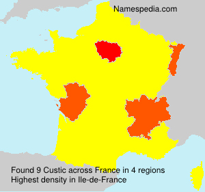 Surname Custic in France Surname Custic in France