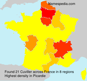Surname Cuviller in France Surname Cuviller in France