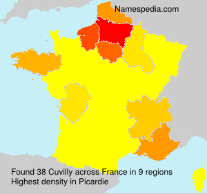 Surname Cuvilly in France Surname Cuvilly in France
