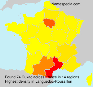 Surname Cuxac in France Surname Cuxac in France