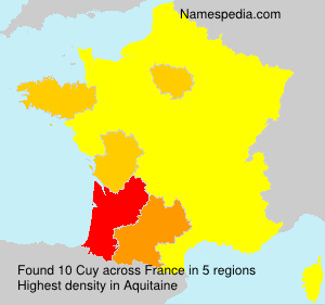 Surname Cuy in France Surname Cuy in France