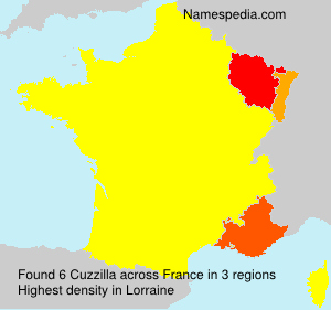 Surname Cuzzilla in France Surname Cuzzilla in France