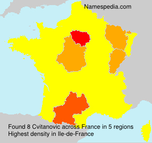Surname Cvitanovic in France Surname Cvitanovic in France