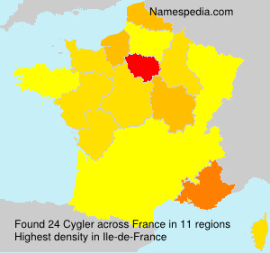 Surname Cygler in France Surname Cygler in France
